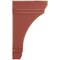Ekena Millwork 2 1/4"W x 6"D x 10"H Stockport Wood Vintage Decor Bracket, Salvage Red BKTWD02X06X10STRD - alternate 3